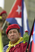 Hugo Chavez y su loro...