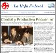 "Cordial y Productivo Encuentro" - El Dr. Cavallo con amigos federales.