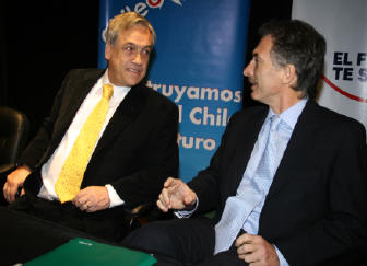 Sebastin Piera y Mauricio Macri